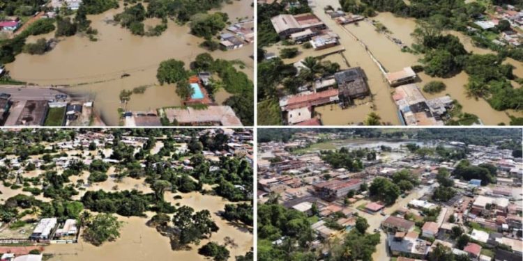 Gobierno atiende a 1884 familias afectadas por fuertes lluvias en Santa Elena de Uairén 1 inundaciones en santa elena de uairen estado bolivar 10633
