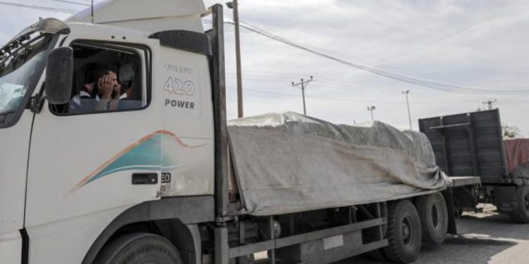 Cruza a Gaza desde Egipto otro convoy de 13 camiones con alimentos, medicina y mantas 1 cruza a gaza desde egipto otro convoy de 13 camiones con alimentos medicina y mantas 13556