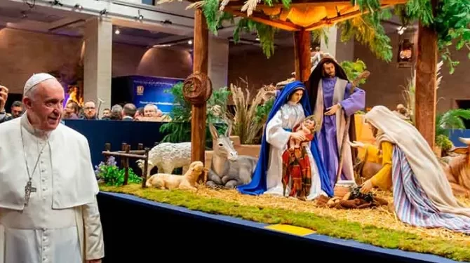Venezuela participa en Exposición "100 pesebres" en el Vaticano 1 PapaFrancisco DanielIbanez ACIPrensa 091219