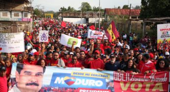 Pueblo de Caripito se movilizó en respaldo al presidente Nicolás Maduro