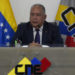 CNE modificó fecha de elecciones regionales y ahora van para mayo 2025 9 The president of Venezuela's National Electoral Council (CNE), Elvis Amoroso, speaks during a press conference to announce a meeting with opposition leaders ahead of this year's October 22 primary elections at the CNE headquarters in Caracas on September 22, 2023. (Photo by Miguel ZAMBRANO / AFP)