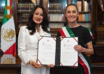 Presidenta de México recibió a la nueva embajadora de Venezuela en el país azteca 4 IMG 20250319 WA00921