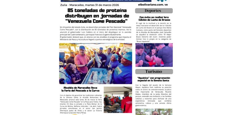 Portada martes 31 de marzo