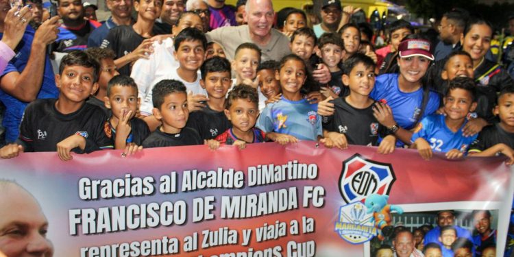 Alcalde de Maracaibo impulsa el sueño de pequeños futbolistas hacia la «Margarita Champions Cup»