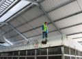 Impermeabilizado el techo de la fachada del Mercado Santa Rosalía