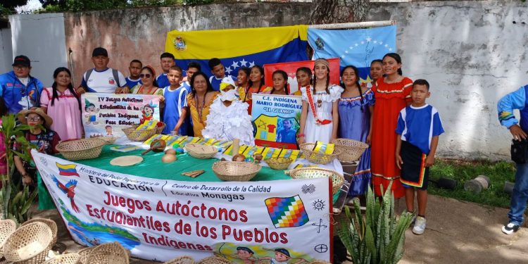 Monagas reafirma sus raíces en la fase estadal de los IV Juegos Autóctonos Estudiantiles de los Pueblos Indígenas