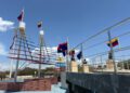 Monumento a la Batalla Naval del Lago rehabilitado para los actos conmemorativos del 24 de julio