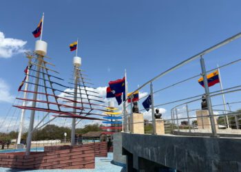 Monumento a la Batalla Naval del Lago rehabilitado para los actos conmemorativos del 24 de julio