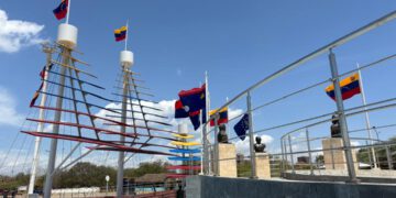 Monumento a la Batalla Naval del Lago rehabilitado para los actos conmemorativos del 24 de julio