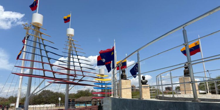 Monumento a la Batalla Naval del Lago rehabilitado para los actos conmemorativos del 24 de julio