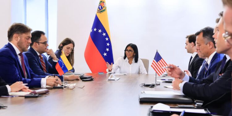 Presidenta Delcy Rodríguez dirige encuentro con delegación de alto nivel proveniente de EE.UU.