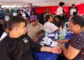 Trabajadores y comunidad disfrutaron de atención social, de salud y mercado popular