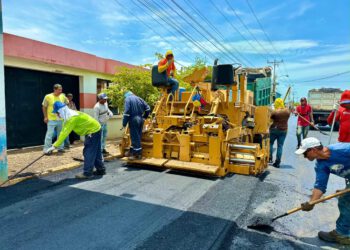 Plan Estadal de Asfaltado llega a El Soler, en San Francisco, con la colocación de 5.500 toneladas de asfalto