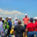Luis Caldera arranca la modernización del alumbrado del Puente sobre el Lago